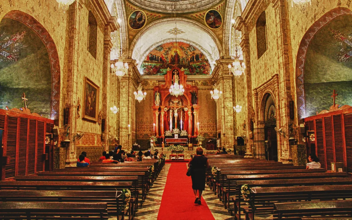 Interior de la Rectoría El Jesús Tercera Orden en Mérida